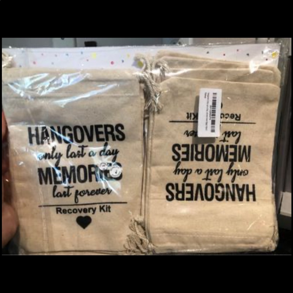 Hangover Recovery Kit Favor Bags